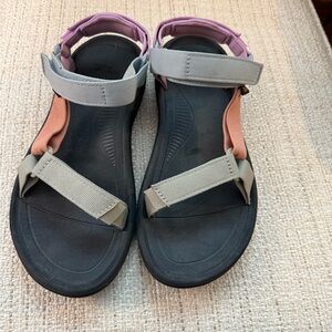 Teva Women's Sandals in Black, Green, Pink, and Orange